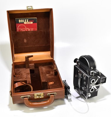 Lot 213 - BOLEX; a leather cased H16-H8 reflex camera