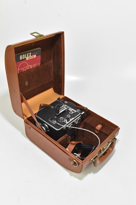 Lot 213 - BOLEX; a leather cased H16-H8 reflex camera