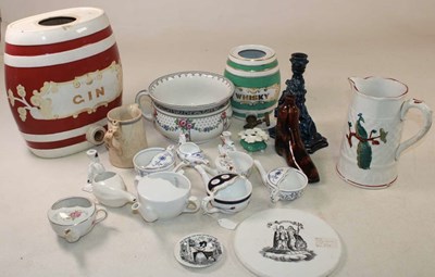 Lot 1149 - A group of decorative ceramics, including a...