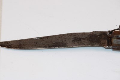 Lot 1055 - A rare 18th century carved horn pocket knife...