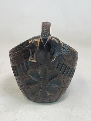 Lot 22 - A 19th century Norwegian large carved wooden...