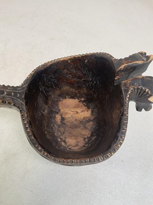 Lot 22 - A 19th century Norwegian large carved wooden...