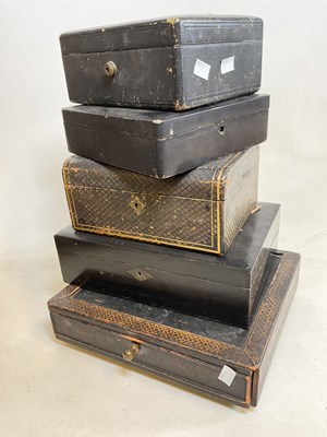 Lot 74 - A group of various boxes, including two...