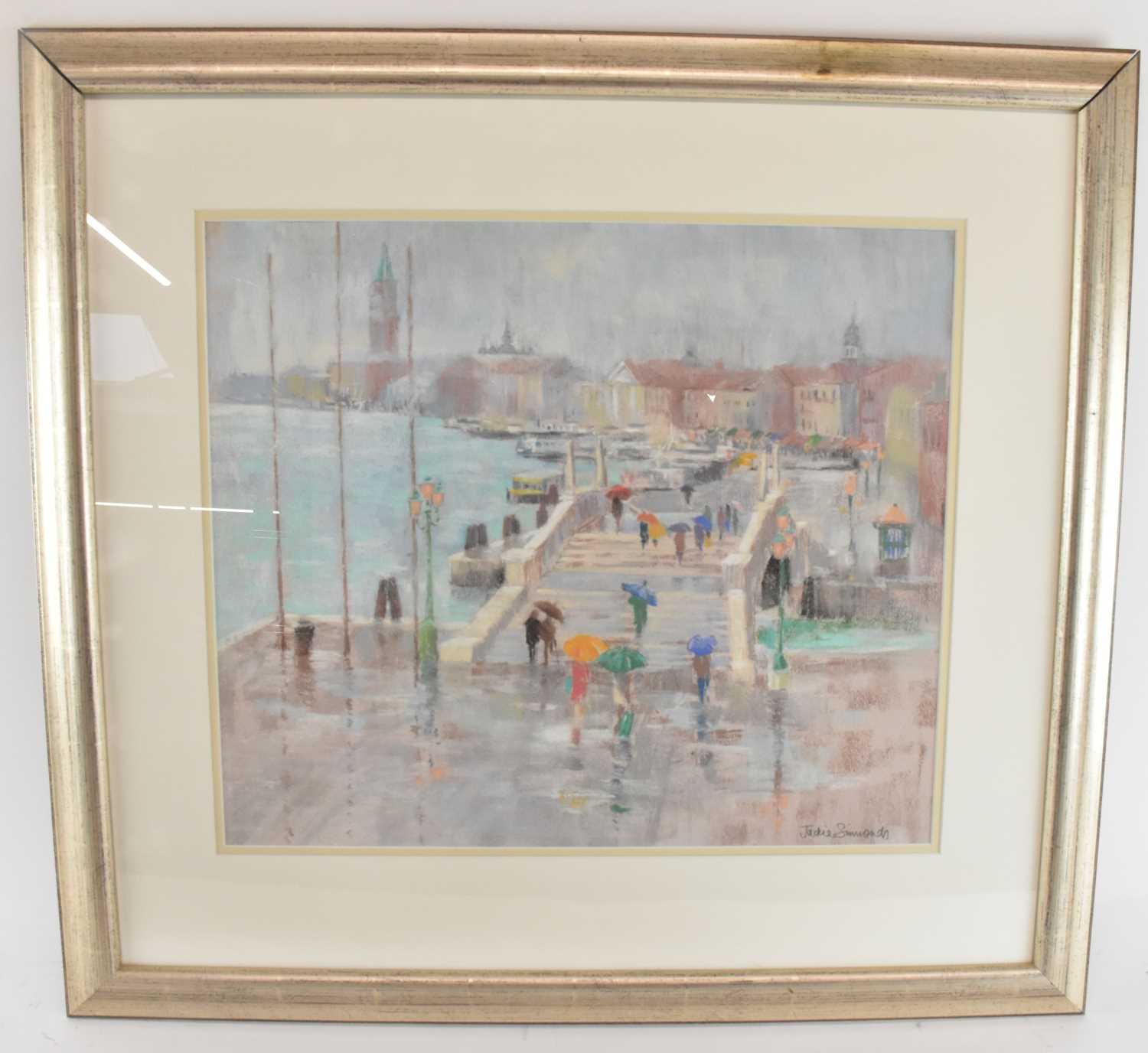 Lot 180 - JACKIE SIMMONDS (born 1944); a pastel drawing,...