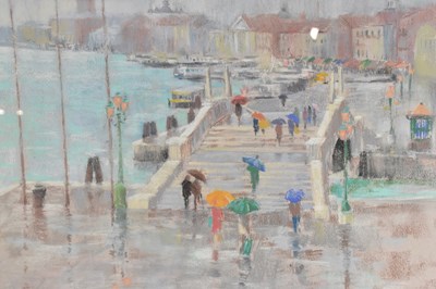 Lot 180 - JACKIE SIMMONDS (born 1944); a pastel drawing,...