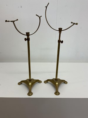Lot 1133 - A pair of early 20th century brass shoe...