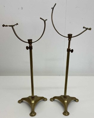 Lot 1133 - A pair of early 20th century brass shoe...