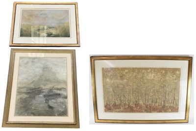 Lot 215 - HEATHER METCALF; a signed abstract print,...