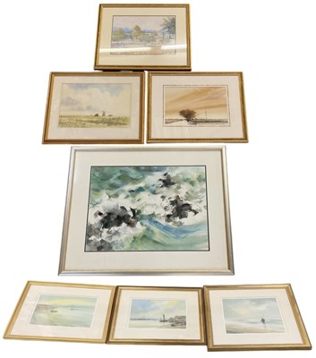 Lot 214 - PETER TOMS (born 1940); watercolour, 'Fading...