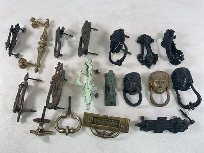 Lot 1127 - A collection of mainly Victorian door...