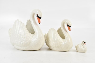 Lot 227 - DARTMOUTH POTTERY; a graduated set of three...