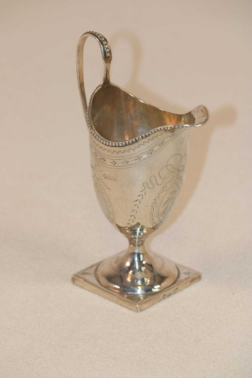 Lot 349 - RICHARD PERRIS; a George III hallmarked silver...