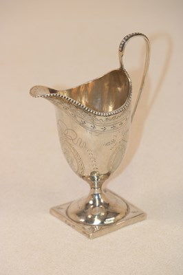 Lot 349 - RICHARD PERRIS; a George III hallmarked silver...