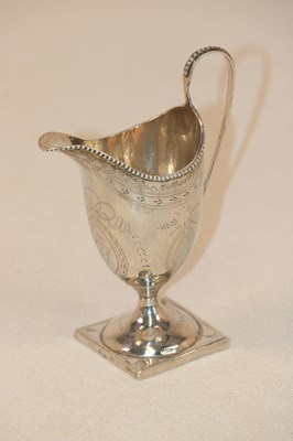 Lot 349 - RICHARD PERRIS; a George III hallmarked silver...