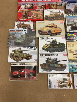 Lot 69 - AIRFIX, REVELL AND TAMIYA; a quantity of kits,...