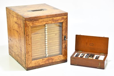 Lot 1455 - A 19th century stained pine military type...