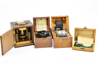 Lot 1456 - Five cased scientific instruments, including...
