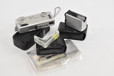 Lot 1453 - MINOLTA; a 16 MG miniature camera, with...