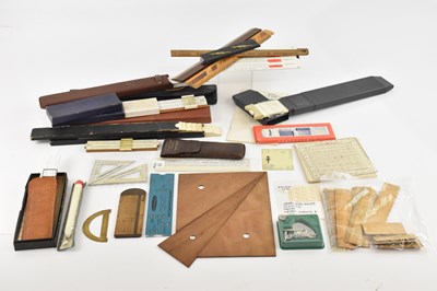 Lot 1471 - An extensive collection of slide rules and...