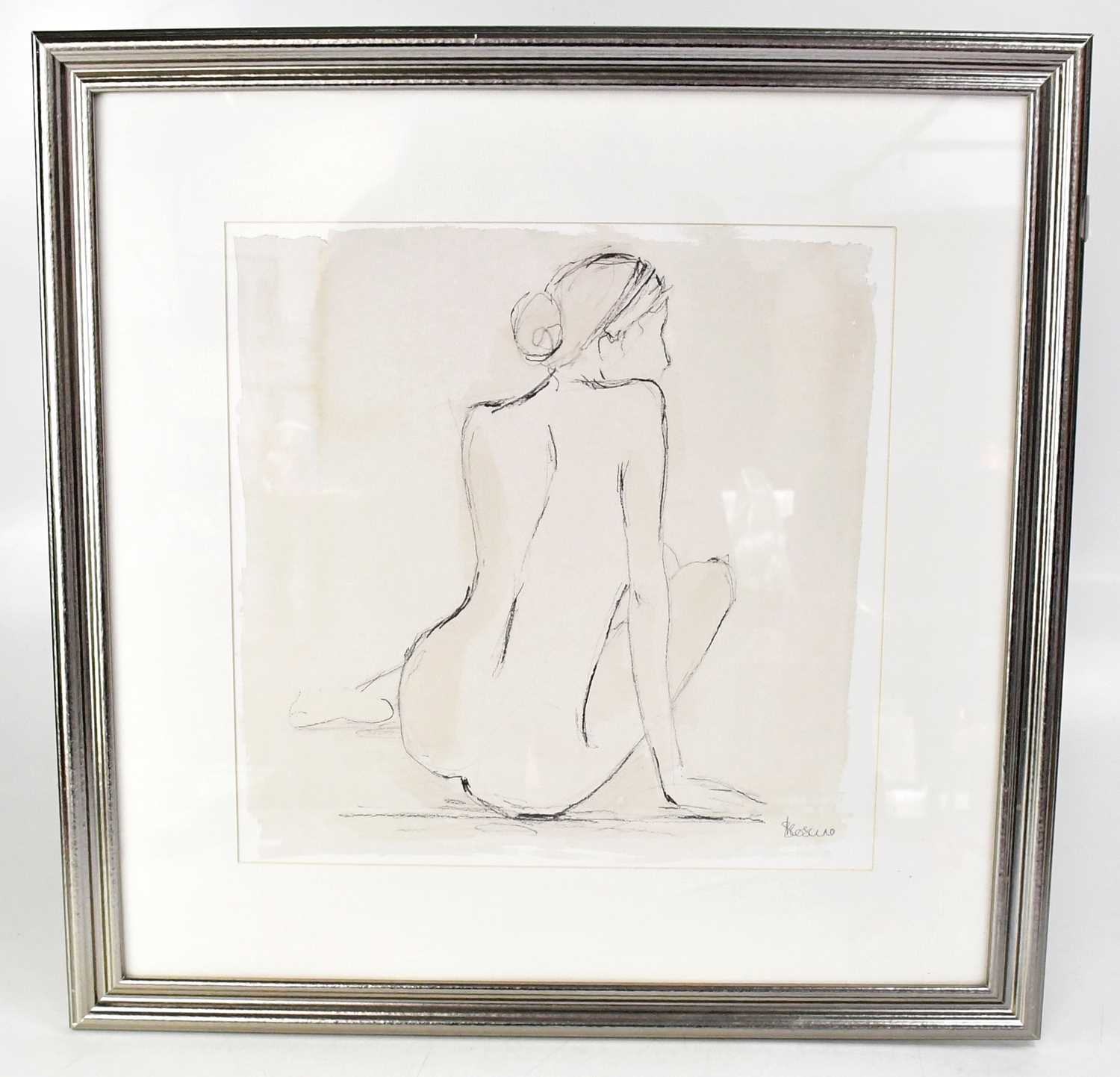 Lot 726 - AFTER SABRINA ROSCINO; print, sketch of a nude...