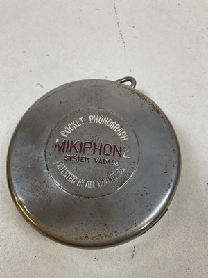 Lot 180 - MIKIPHONE; a pocket phonograph complete with...