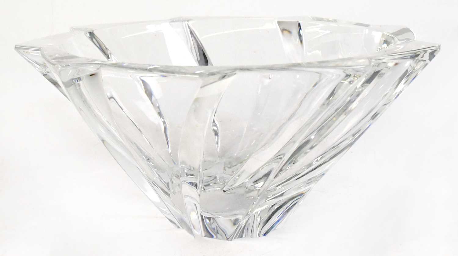 Lot 577 - BACCARAT; a large Objectif crystal bowl,...