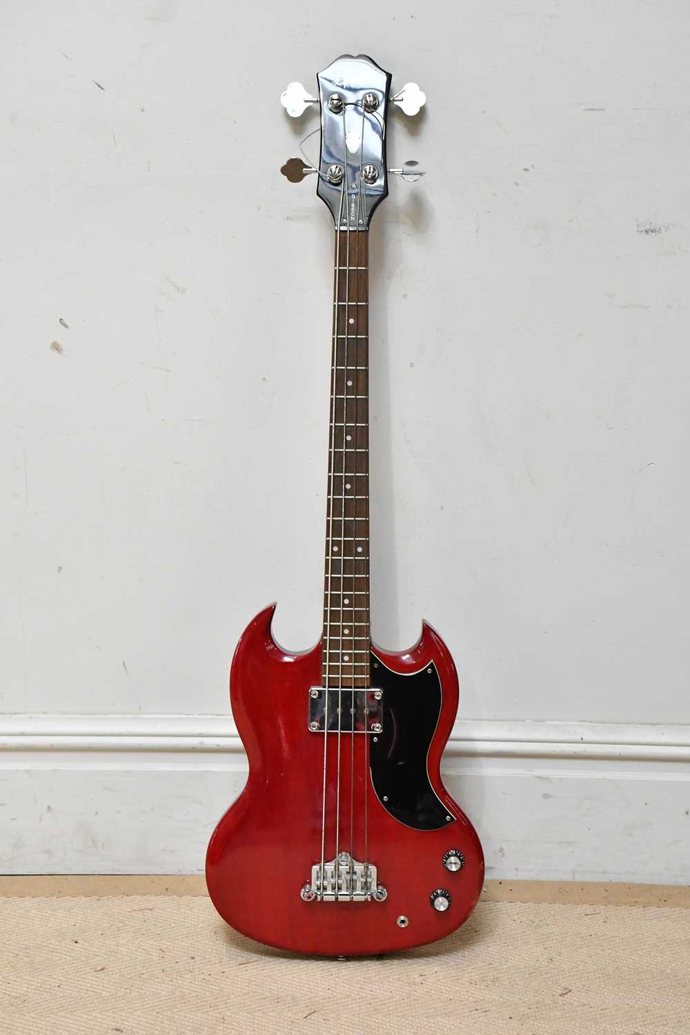 Lot 1049 - EPIPHONE; an EB-0 CH electric bass guitar,...