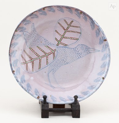 Lot 255 - HYLTON NEL (born 1941); a tin glazed...
