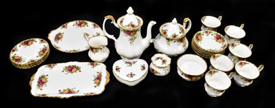 Lot 537 - ROYAL ALBERT; a tea service decorated in the Old Country Roses pattern