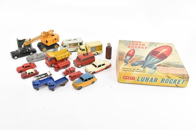 Lot 2043 - A boxed Merit Lunar Rocket, with a collection...