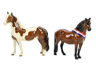 Lot 2486 - BESWICK; two models of horses comprising...