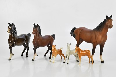 Lot 2526 - BESWICK; two models of horses including...