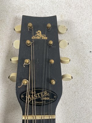 Lot 116 - A cased banjolele, bearing label inscribed...