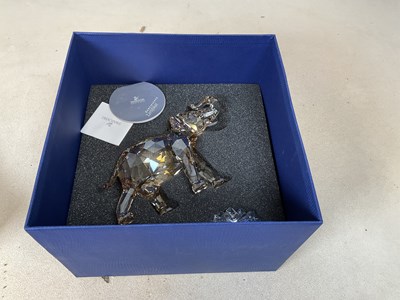 Lot 331 - SWAROVSKI; a boxed 'Cinta' elephant with...