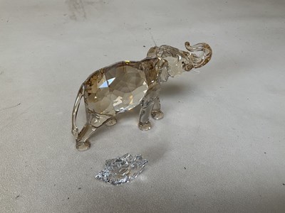 Lot 331 - SWAROVSKI; a boxed 'Cinta' elephant with...