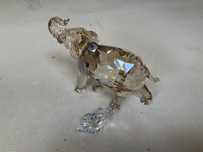 Lot 331 - SWAROVSKI; a boxed 'Cinta' elephant with...