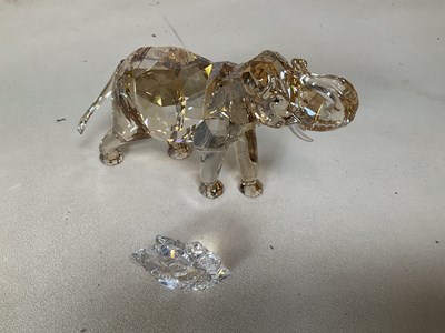 Lot 331 - SWAROVSKI; a boxed 'Cinta' elephant with...