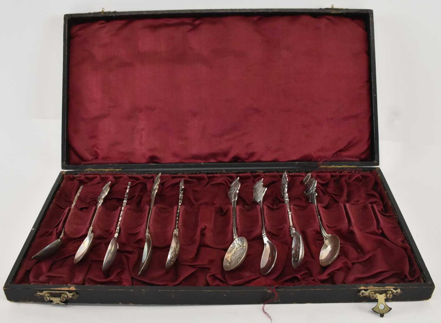 Lot 1090 - A Dutch 835 grade hallmarked silver teaspoon, '...