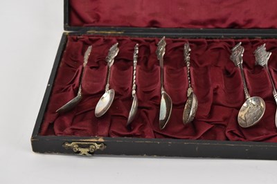 Lot 1090 - A Dutch 835 grade hallmarked silver teaspoon, '...