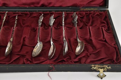 Lot 1090 - A Dutch 835 grade hallmarked silver teaspoon, '...