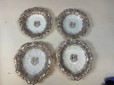 Lot 265 - COPELAND & GARRETT; a set of four shaped bowls...