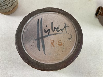 Lot 189 - A studio pottery salt glazed flagon, height...