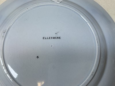 Lot 281 - A pair of Victorian 'Ellesmere' plates, an...