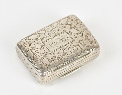 Lot 2289 - T S; a Geogian hallmarked silver vinaigrette,...