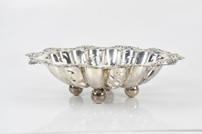 Lot 2044 - WALKER & HALL; an Edward VII hallmarked silver...