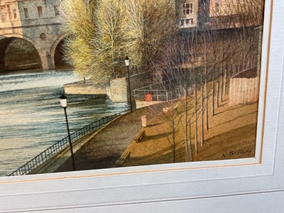 Lot 336 - KENNETH STANLEY TADD; watercolour, 'Pulteney...