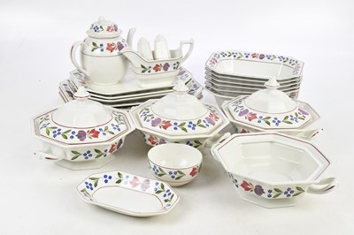 Lot 271 - ADAMS; a part dinner service with floral...