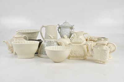 Lot 216 - A collection of assorted kitchen and creamware,...