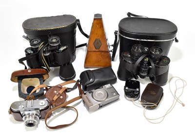 Lot 224 - Two pair of cased binoculars