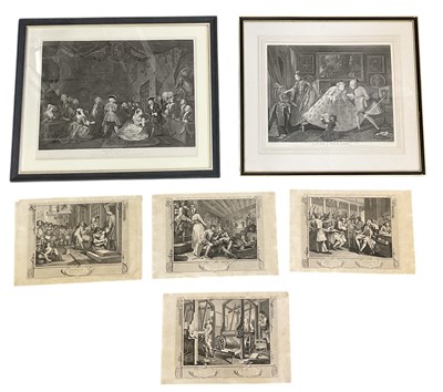Lot 410 - WILLIAM HOGARTH (1697-1764); six engravings...